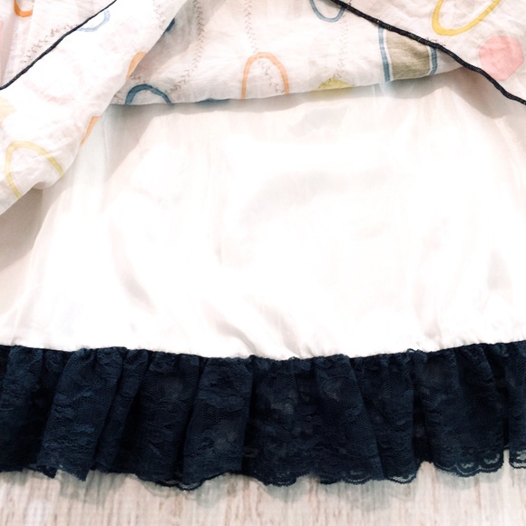 NWOT Y Apparel Retro Silk Lace Dress - Picture 3 of 5